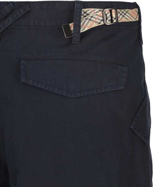 Pantaloni casual Burberry Cotton cargo Trousers SILHOUETTE BLUE Barbati (BM 19698317) 4