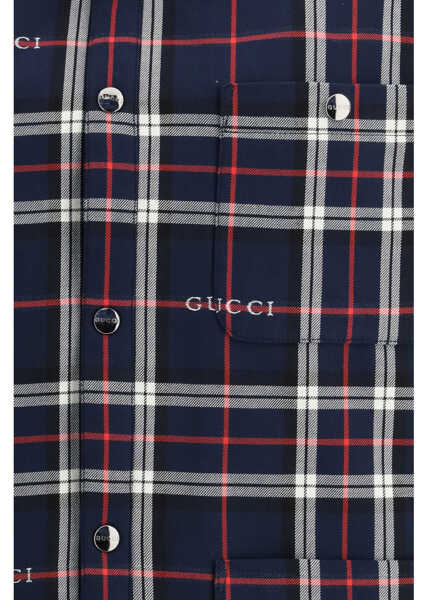Jachete Gucci SPW JACKET COTTON GUCCI TARTAN BLUE/WHITE/MC Barbati (BM 19698341) 3