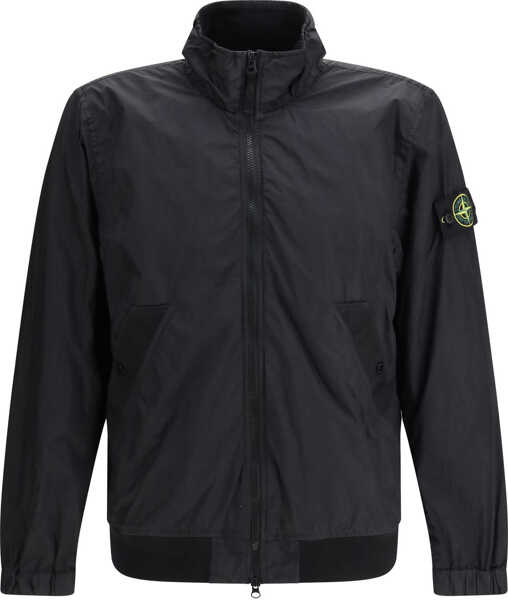 Paltoane Stone Island Technical fabric Jacket with Compass logo BLACK Barbati (BM 19698344) 1