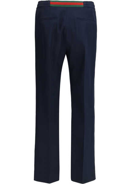 Pantaloni casual Gucci Technical panama Trousers NIGHT SKY Barbati (BM 19698356) 2