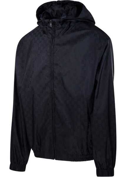 Jachete Gucci GG jacquard nylon zip Jacket INK Barbati (BM 19698365) 3