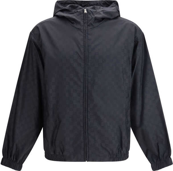 Jachete Gucci GG jacquard nylon zip Jacket INK Barbati (BM 19698365) 1