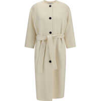 Paltoane Knotted long Coat Femei