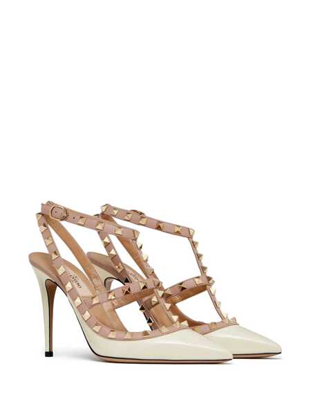 Pantofi cu toc Valentino Garavani Valentino Garavani Rockstud Pumps Ivory Femei (BM 19699377) 2