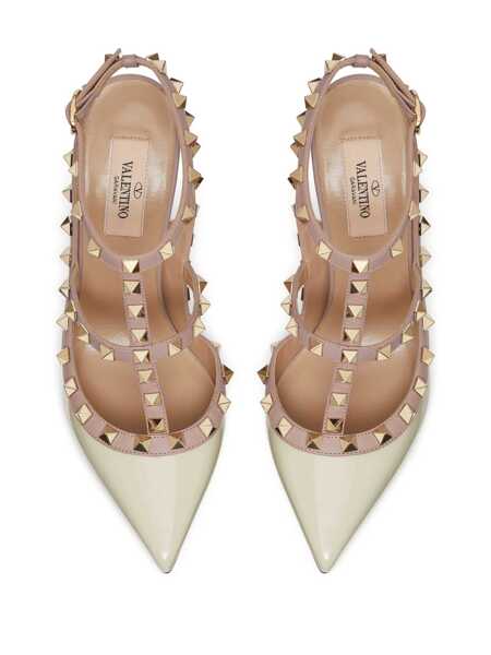 Pantofi cu toc Valentino Garavani Valentino Garavani Rockstud Pumps Ivory Femei (BM 19699377) 4