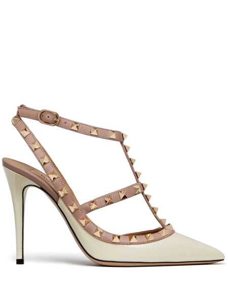 Pantofi cu toc Valentino Garavani Valentino Garavani Rockstud Pumps Ivory Femei (BM 19699377) 1