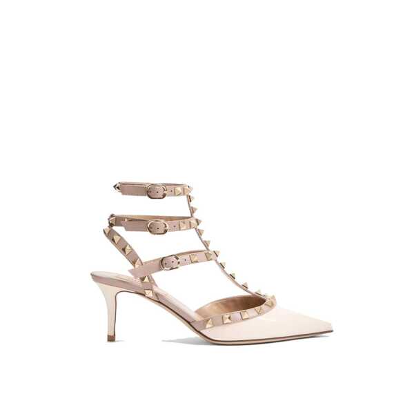 Pantofi cu toc Valentino Garavani Valentino Garavani Rockstud Pumps Ivory Femei (BM 19699410) 1