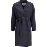 Paltoane Denim-effect Wool Carnia Coat Femei