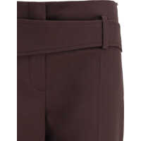 Pantaloni casual Max Mara Dama - Pantaloni casual Max Mara Slim Trousers with Asymmetric Belt CAFFE Femei (BM 19699481) - B-mall.ro