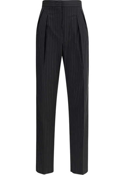 Pantaloni casual Max Mara Sesamo Pants NERO BIANCO Femei (BM 19699484) 1