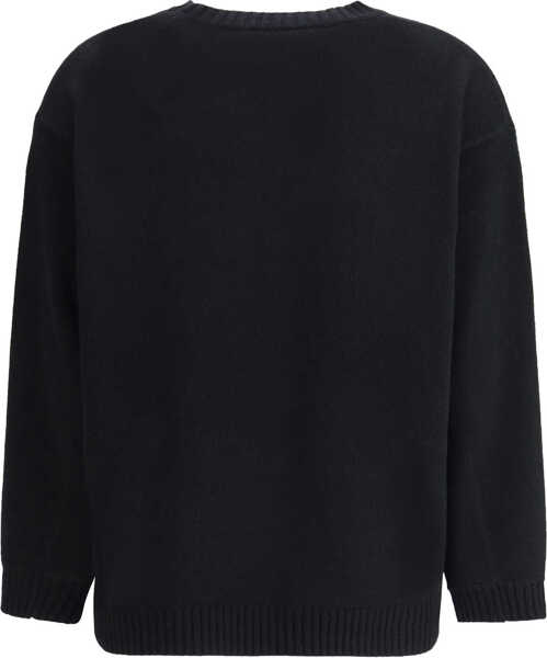 Pulovere Max Mara Fido Sweater with a 1951 embroidery NERO Femei (BM 19699517) 2