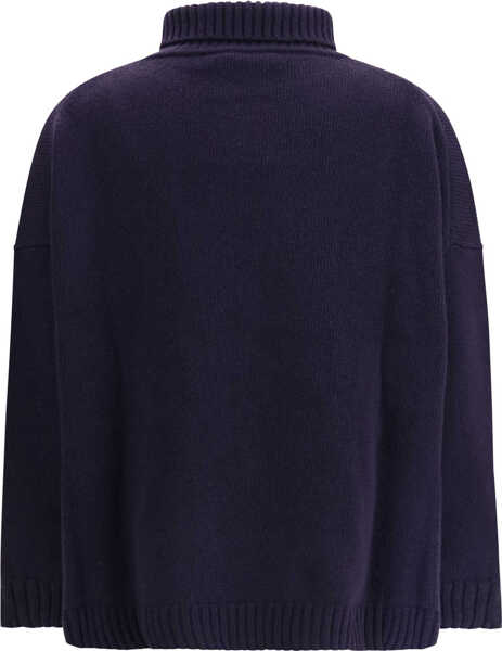 Pulovere Max Mara Wool turtleneck Sweater BLU Femei (BM 19699550) 2