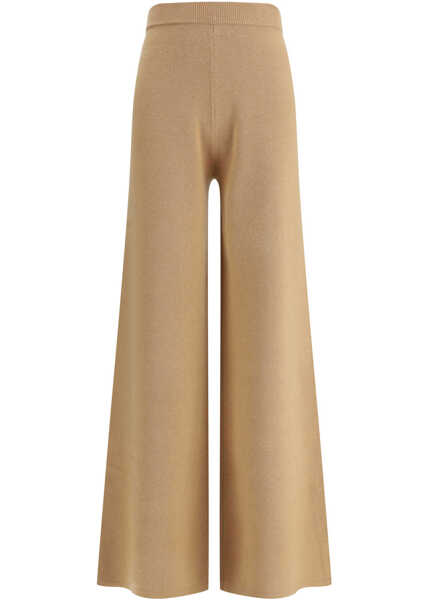Pantaloni casual Max Mara Wool and Cashmere Judy Pants CAMMELLO Femei (BM 19699553) 1