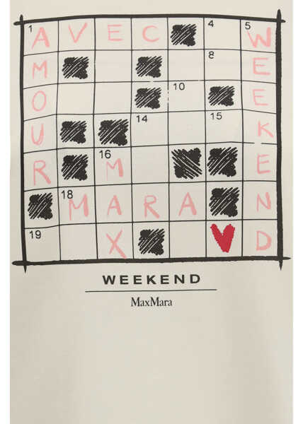 Tricouri Max Mara Clown cotton T-shirt ECRU Femei (BM 19699559) 3