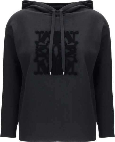 Bluze de trening Max Mara Taddeos Hoodie in wool NERO Femei (BM 19699571) 1