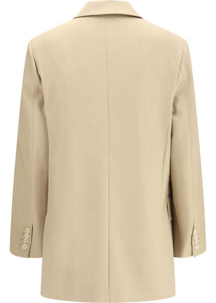 Jachete Max Mara Olimpia stretch canvas Jacket SABBIA Femei (BM 19699574) 2