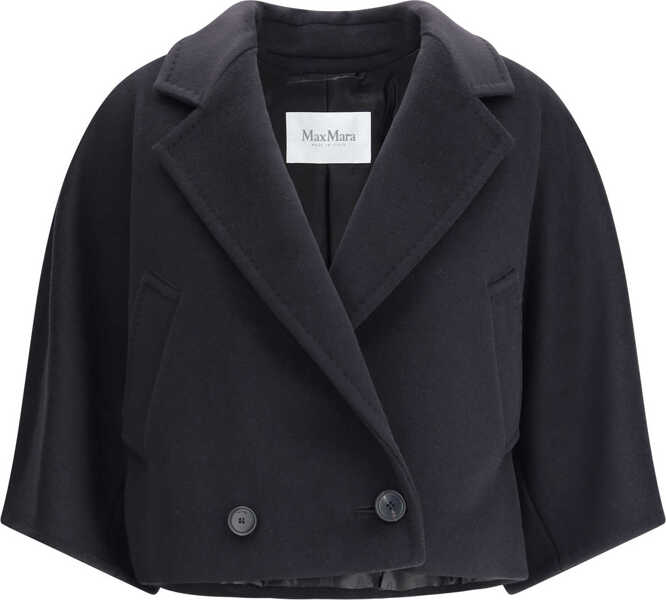 Paltoane Max Mara Galea caban Coat NERO Femei (BM 19699604) 1