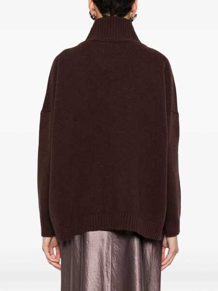 Pulovere Max Mara Wool turtleneck Sweater CIOCCOLATO Femei (BM 19699610) 4
