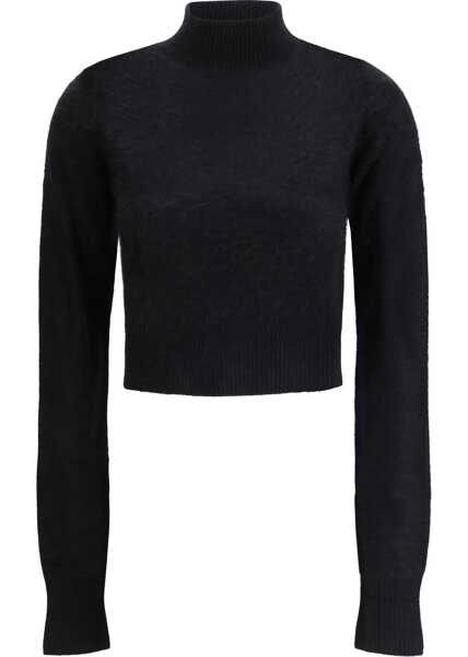 Pulovere Max Mara Cashmere cropped Sweater NERO Femei (BM 19699712) 1