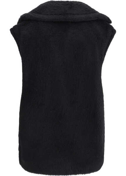 Paltoane Max Mara Teddy alpaca and wool Vest NERO Femei (BM 19699736) 2
