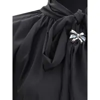 Topuri Max Mara Dama - Bluze Max Mara Leonida silk Blouse NERO Femei (BM 19699748) - B-mall.ro