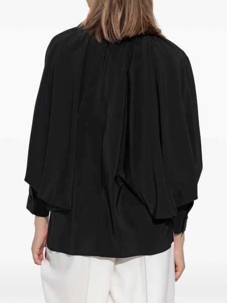 Bluze Max Mara Leonida silk Blouse NERO Femei (BM 19699748) 4