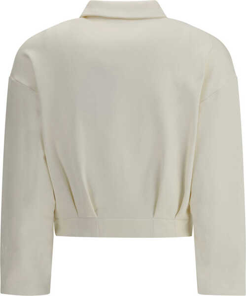 Bluze de trening Max Mara Argenta cropped Sweatshirt BIANCO Femei (BM 19699760) 2