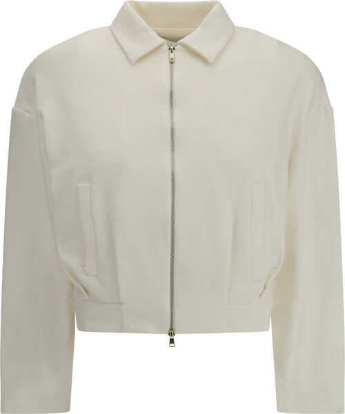 Bluze de trening Max Mara Argenta cropped Sweatshirt BIANCO Femei (BM 19699760) 1