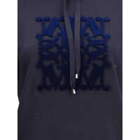 Topuri Max Mara Dama - Bluze de trening Max Mara Taddeos Hoodie in wool BLU Femei (BM 19699787) - B-mall.ro