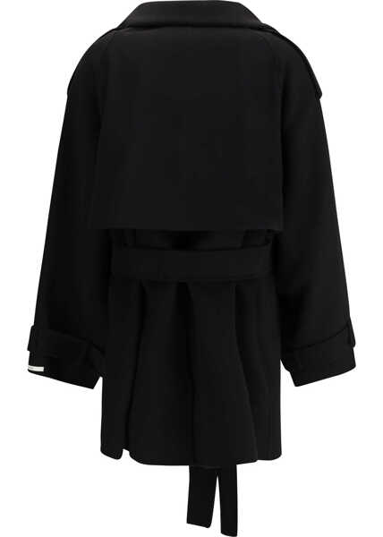 Paltoane Max Mara Short wool Trench Coat NERO Femei (BM 19699805) 2