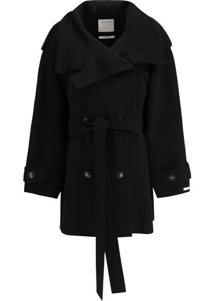 Paltoane Max Mara Short wool Trench Coat NERO Femei (BM 19699805) 1