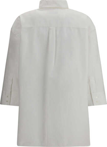 Camasi casual Max Mara Queva Shirt in Cotton OFF-WHITE Femei (BM 19699823) 2