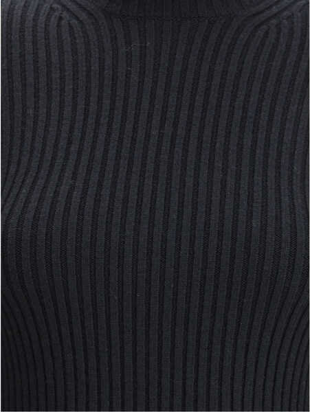 Tricouri Max Mara Ribbed long-sleeve T-shirt NERO Femei (BM 19699832) 3