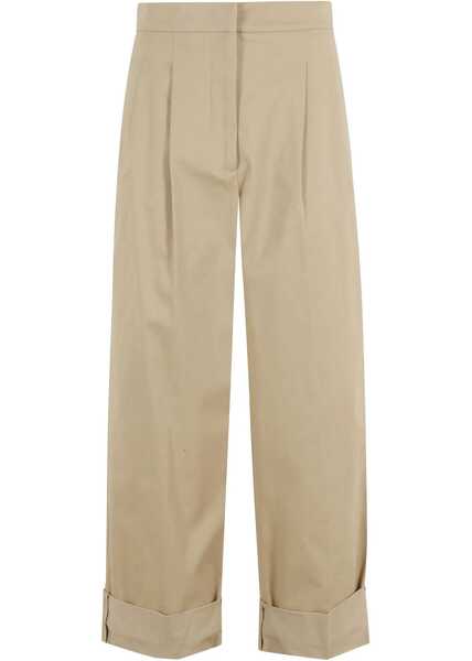Pantaloni casual Max Mara Bronzo Trouser BEIGE Femei (BM 19699835) 1