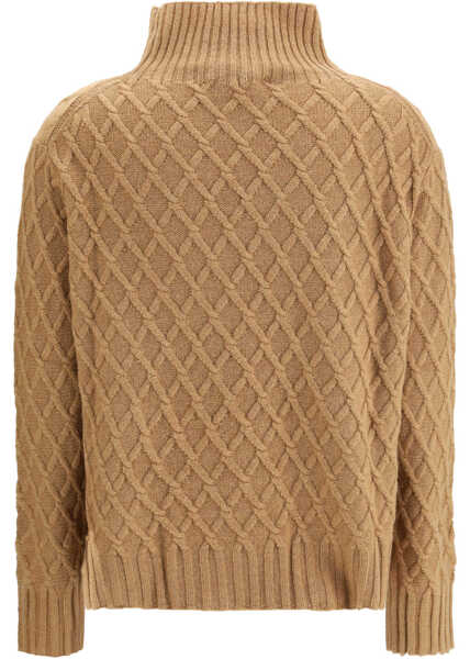 Pulovere Max Mara Turtleneck Sweater CAMMELLO Femei (BM 19699853) 2