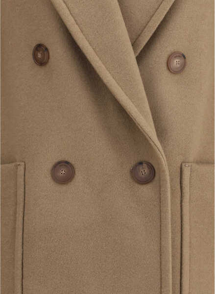 Paltoane Max Mara Deletta Coat NOCCIOLA Femei (BM 19699877) 3