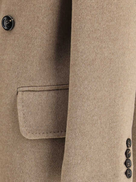 Paltoane Max Mara Cashmere Drap Coat MARRONE Femei (BM 19699928) 3