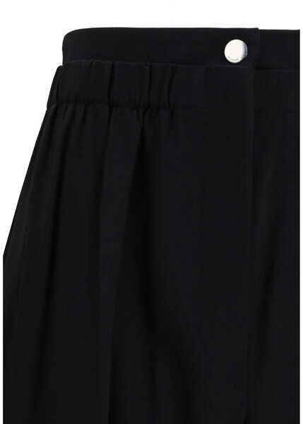 Pantaloni casual Max Mara Wide Stretch Wool Trousers NERO Femei (BM 19699931) 3