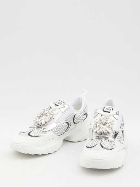Sneakers Roger Vivier Viv On The Run Sneakers WHITE Femei (BM 19700243) 5