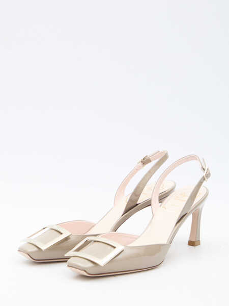 Pantofi cu toc Roger Vivier Trompette Metal Slingback Pumps BEIGE Femei (BM 19700255) 2
