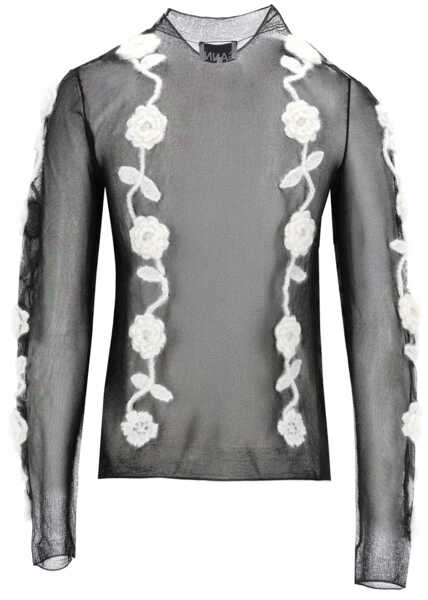 Bluze Ganni Tops In Mesh BLACK Femei (BM 19700279) 2