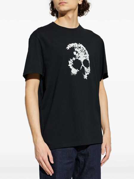 Tricouri Alexander McQueen Skull Motif T-Shirt BLACK Barbati (BM 19700321) 3