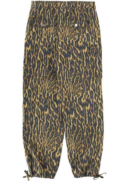 Pantaloni casual Ganni Cargo Pants Leopard ANIMALIER Femei (BM 19700396) 2