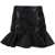 Ganni Satin Miniskirt BLACK