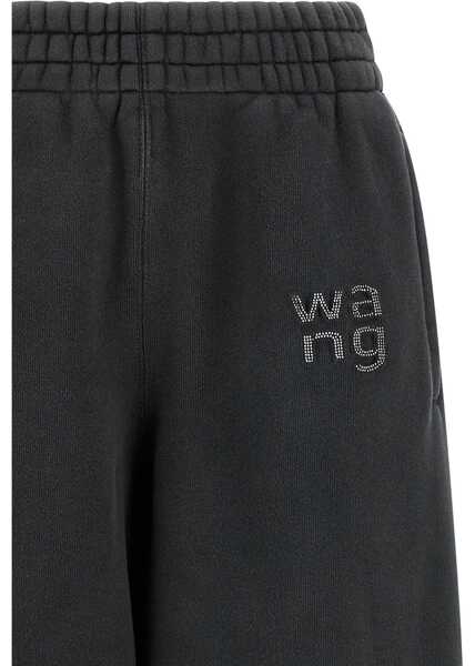 Pantaloni casual Alexander Wang Jogger Pants With Logo BLACK Femei (BM 19700405) 3