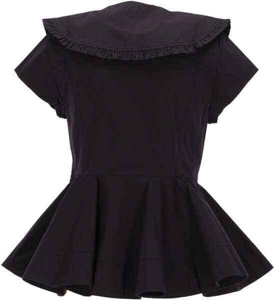 Bluze Ganni Ruffle Shirt BLACK Femei (BM 19700414) 2