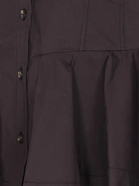 Bluze Ganni Ruffle Shirt BLACK Femei (BM 19700414) 3