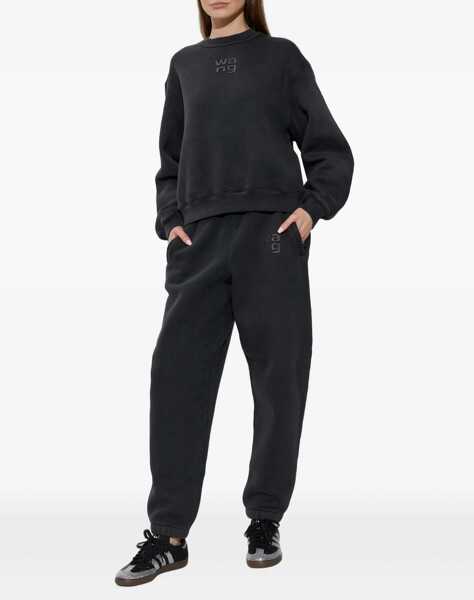 Bluze de trening Alexander Wang Felpa Con Logo BLACK Femei (BM 19700435) 2