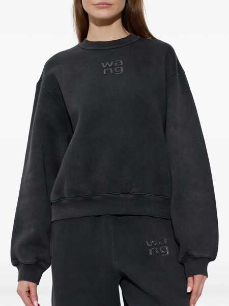 Bluze de trening Alexander Wang Sweatshirt With Logo BLACK Femei (BM 19700435) 3
