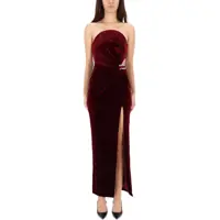 Rochii casual Long Velvet Dress Femei